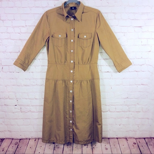 Sônia Bonner Tan‎ Button down Dress